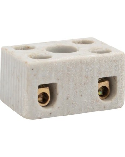 Клемма керамическая винтовая КВ 4 мм² 2 пары контактов с крепежным отверстием (100 шт./уп.) REXANT (07-6221) в Пятигорске Монтажные материалы Pintop.ru