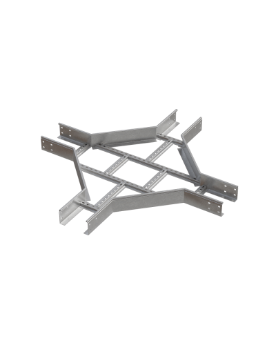 Х-разветвитель лестничный 100х100х1,2 мм HD85 N КМ-профиль (LXD100-100-1.2 HD85 N) в Пятигорске Аксессуары для лотков Pintop.ru