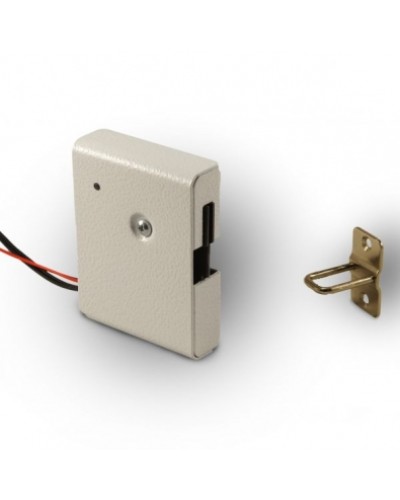 Замок электромеханический с толкателем и датчиком положения двери Promix-SM308.10.1 (белый) в Пятигорске Электромеханические замки Pintop.ru