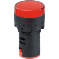 Лампа индикаторная Navigator 82 805 NBI-I-AD22-24-R красная d22мм 24В AC/DC