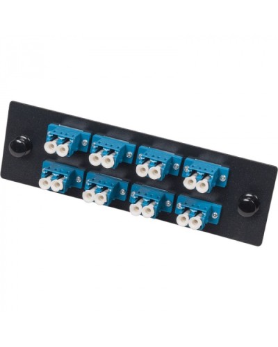 Адаптерная панель для кроссов LAN-FOBM с 8 дуплексными адаптерами LC/OM3 LANMASTER (LAN-APM-8x2LC/OM3) в Пятигорске Кроссы оптические Pintop.ru