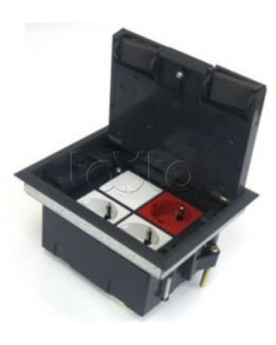 Люк в пол на 4 модуля (45х45 мм), с суппортом и коробкой, стальной Экопласт 70040 в Пятигорске Системы лючков и колонн Pintop.ru