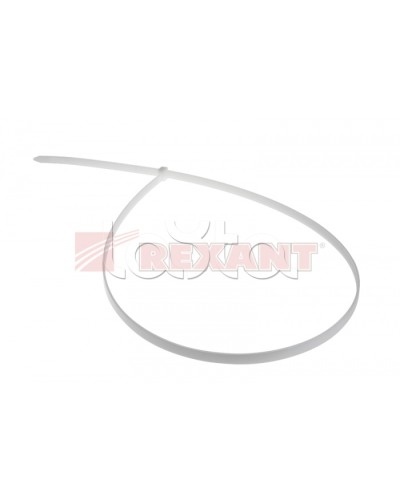Хомут-стяжка нейлоновый 9х900 мм белый (100шт/уп) REXANT 07-0900 в Пятигорске Стяжки-хомуты Pintop.ru
