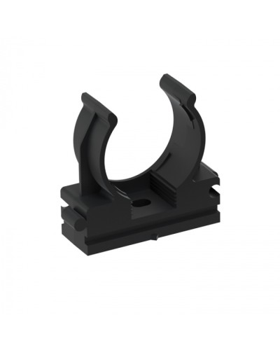 CFQ25 Держатель (клипса) для труб, для монтажного пистолета D25мм, цвет чёрный (10шт) Экопласт (41525-10BL) в Пятигорске Держатели, клипсы, скобы Pintop.ru