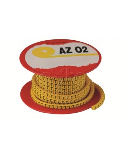 Колечко маркировочное V, 2.5-4мм. черное на желтом DKC AZO3VVBY в Пятигорске Аксессуары для кабель-канала Pintop.ru