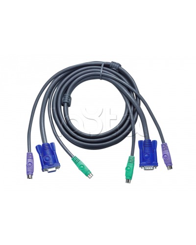 КВМ-кабель с интерфейсами PS/2, VGA (5м) ATEN 2L-1005P/C в Пятигорске Видеоусилители, Модуляторы, Делители Pintop.ru