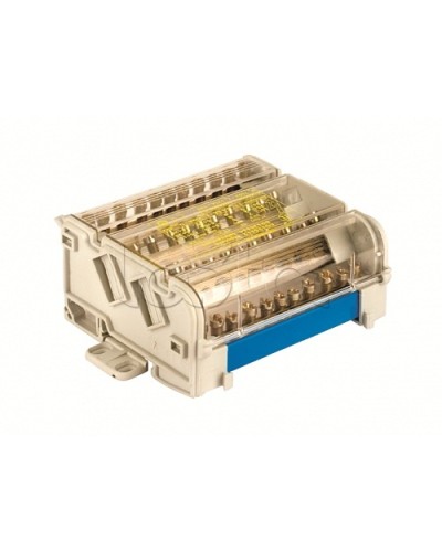 Блок распределительный на DIN рейку 4р 100А, 5х6мм 2х7,5мм. DKC BD10074 в Пятигорске Блоки розеток Pintop.ru