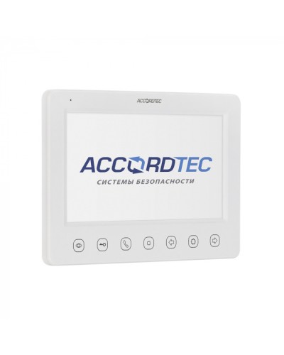 Монитор видеодомофон AccordTec AT-VD 751C/M/SD WH в Пятигорске Абонентские IP устройства Pintop.ru