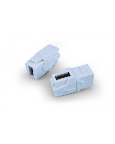 Вставка формата Keystone Jack Hyperline (KJ1-USB-VA3-WH) в Пятигорске Кроссы оптические Pintop.ru