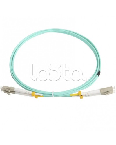 Патч-корд волоконно-оптический MM 50/125(OM3), LC-LC, duplex, LSZH, 2 м Hyperline FC-D2-503-LC/PR-LC/PR-H-2M-LSZH-AQ (FC-503-LC-LC-10G-2M) в Пятигорске Патч-корды оптические Pintop.ru