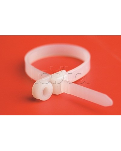 Хомут P6.6 с основанием, белый, 4,8x200 DKC 252205-M в Пятигорске Стяжки-хомуты Pintop.ru