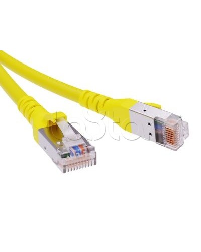 Патч-корд экранированный CAT6A SF/UTP 4х2, LSZH, желтый, 0.5м DKC RN6ASF4505YL в Пятигорске Патчкорды (медные) Pintop.ru