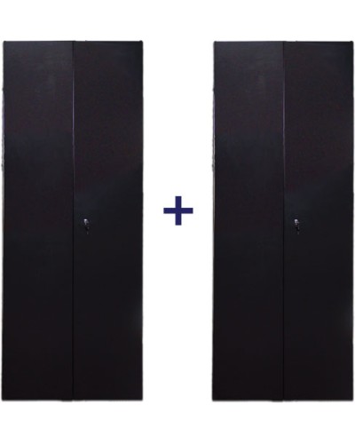 Комплект дверей 42U, 800 мм, черный, передняя - распашная металл, задняя - распашная металл TWT TWT-CBB-DR42-8x-S-M1 в Пятигорске Аксессуары для стоек и шкафов Pintop.ru