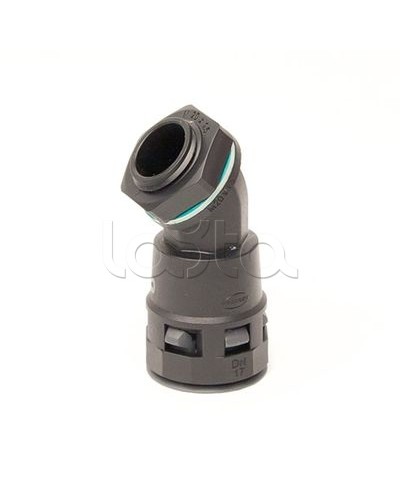 Монтажный комплект муфта 45 грд. труба-коробка DN 17 мм, М20х1,5, полиамид, цвет черный DKC PACL17M20N в Пятигорске Повороты, муфты, тройники Pintop.ru