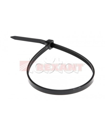 Хомут-стяжка нейлоновый 5х250 мм чёрный (100шт/уп) REXANT 07-0251-5 в Пятигорске Стяжки-хомуты Pintop.ru