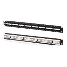 Патч-панель высокой плотности 19", 1U, 48 портов RJ-45, категория 5e Hyperline PPHD-19-48-8P8C-C5e-110D