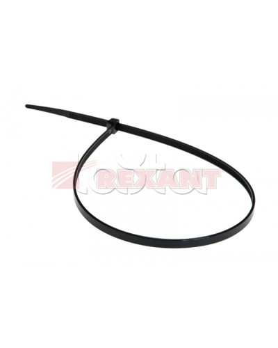 Хомут-стяжка нейлоновый 5х400 мм чёрный (100шт/уп) REXANT 07-0401 в Пятигорске Стяжки-хомуты Pintop.ru