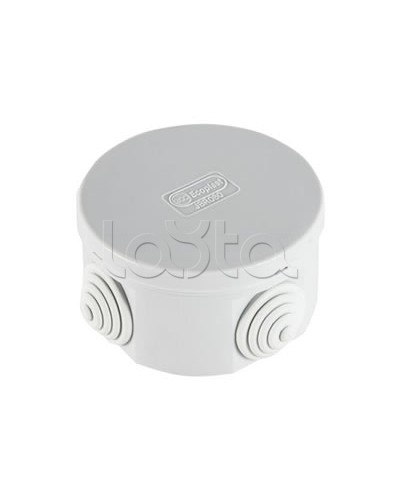 Экопласт JBR080 Коробка распред. о/п, D=80х40мм 4 вых., IP44 чёрный в Пятигорске Распределительные коробки Pintop.ru