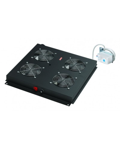 Вентилятор 4-х мод. с мех. терм., со шнуром пит. 1,8м, вилка Shuko, чер. Datarex DR-452411 в Пятигорске Вентиляторные модули Pintop.ru