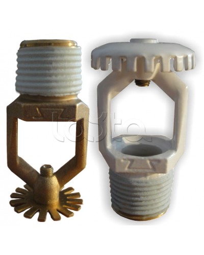 Ороситель дренчерный водяной и пенный Спецавтоматика ДУО0-РВд0,42-R1/2/В3-SU-К80 (белый) (RAL 9016) в Пятигорске Оросители Pintop.ru