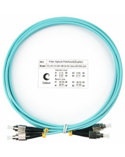 Шнур оптический duplex FC-FC 50/125 mm OM3 1,5м LSZH Cabeus FOP-50-FC-FC-1,5m в Пятигорске Патч-корды и пигтейлы Pintop.ru