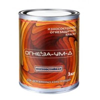 Краска огнезащитная вспучивающаясядля древесины Огнеза марки «ОГНЕЗА-УМ-Д» атмосферостойкая, ведро 3 кг., цвет серый