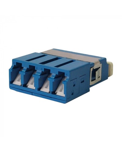 Адаптер оптический LC OM3, со шторкой, корпус SC, квадро LANMASTER (LAN-4LCS/SH-AM-OM3) в Пятигорске Проходные адаптеры и розетки оптические Pintop.ru