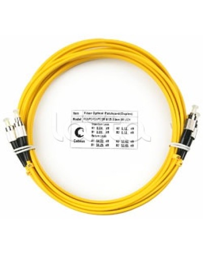 Шнур оптический SM 9/125 duplex LC/LC (10 м) Cabeus FOP(D)-9-LC-LC-10M в Пятигорске Патч-корды оптические Pintop.ru