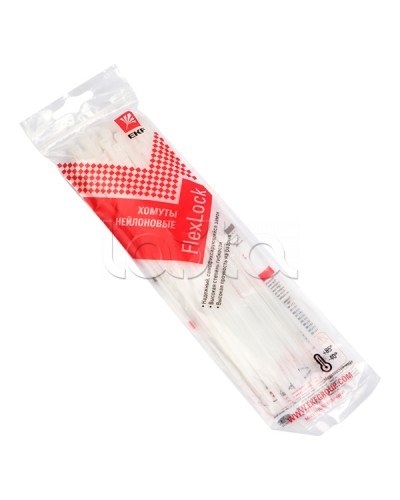 Хомут P6.6 стандартный (б), 3.6x150 (50шт) FlexLock PROxima EKF (plc-fl-ctsw-3.6x150-r) в Пятигорске Стяжки-хомуты Pintop.ru