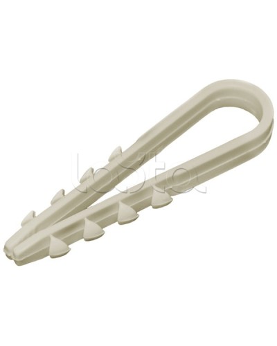 Дюбель-хомут 5-8 мм нейлон белый (100шт) IEK UHH35-5-8-100 в Пятигорске Стяжки-хомуты Pintop.ru