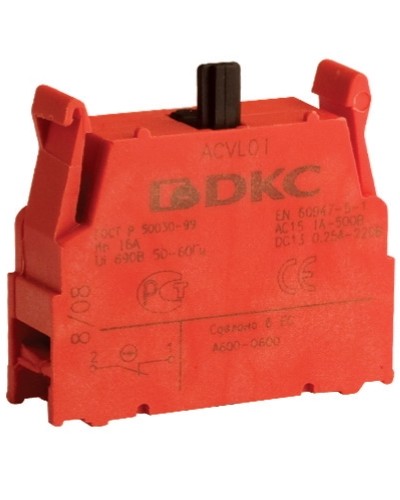 Блок контактный с клеммными зажимами (нормально-замкнутый) DKC ACVL01 в Пятигорске Клеммные колодки Pintop.ru