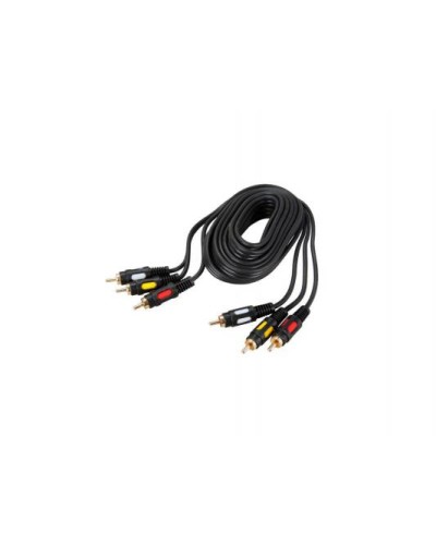 Шнур 3 RCA Plug - 3 RCA Plug 1.5 м GOLD (10шт/уп) REXANT 17-0212 в Пятигорске Патч-корды и пигтейлы Pintop.ru