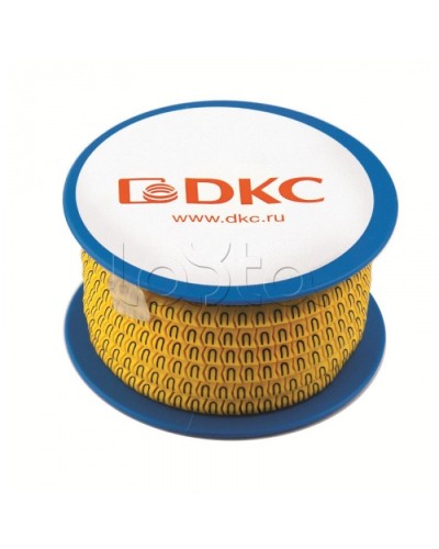 Колечко маркировочное 7, 2.5-4мм. черное на желтом DKC AZO307BY в Пятигорске Крепежные изделия Pintop.ru