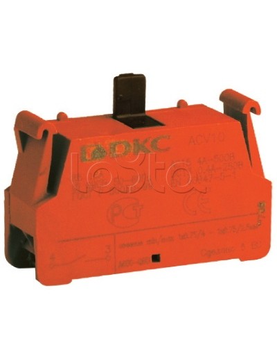 Блок контактный с клеммным безвинтовым зажимом, нормально-открытый DKC ACV10 в Пятигорске Клеммные колодки Pintop.ru
