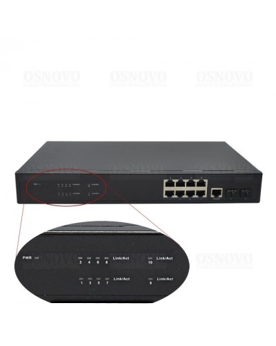 Коммутатор 10-портовый OSNOVO SW-70802/L2 в Пятигорске Коммутаторы Pintop.ru