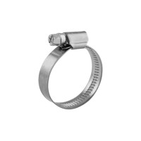 Хомут червячный 16-25/9-0,6мм, нержавеющая сталь W2, (50 шт/уп) REXANT 07-0716