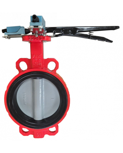 Затвор дисковый межфланцевый Зт100/1.6-УФ.УХЛ4-Аква-Гефест с рукояткой в Пятигорске Затворы дисковые Pintop.ru