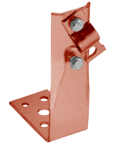 Держатель проводника круглого 6-10мм винтовой угловой h=60мм медь IEK (ZDP87-50-1-16-60) в Пятигорске Крепеж Pintop.ru