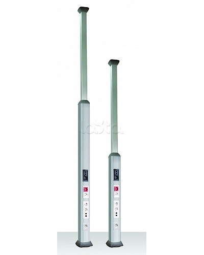 Колонна алюминиевая, 1.5 - 3м, цвет белый DKC 09582 в Пятигорске Аксессуары для стоек и шкафов Pintop.ru