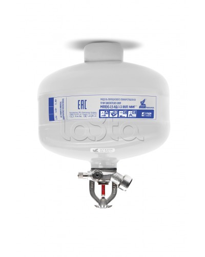 Модуль порошкового пажаротушения ПОЖТЕХНИКА МПП-2,5/68 МИГ (температура срабатывания +68°С) (белый) в Пятигорске Огнетушители Pintop.ru