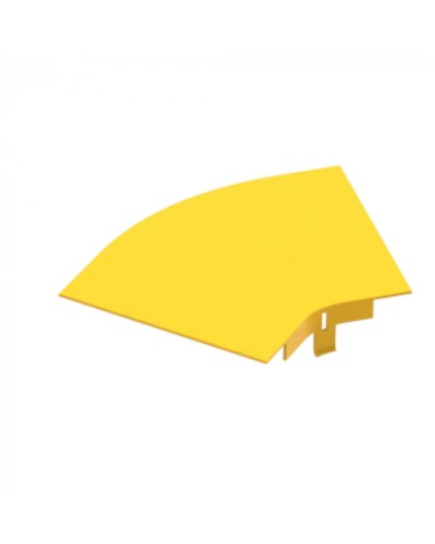 Крышка горизонтального поворота 45° оптического лотка 240 мм, желтая LANMASTER (LAN-OT240-HC45C) в Пятигорске Аксессуары для лотков Pintop.ru