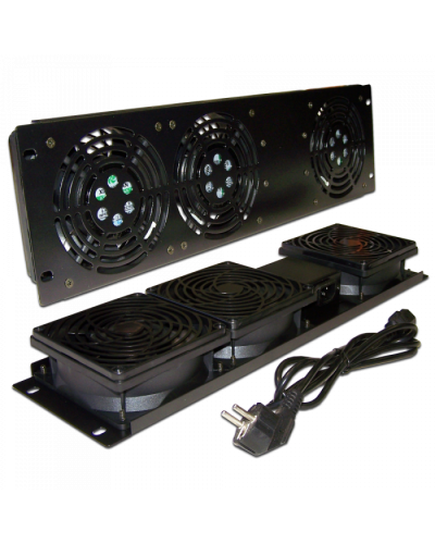 Блок 3-х вентиляторов 19 вертикальный, без термостата, 3U TWT (TWT-CB-FANV3-RACK) в Пятигорске Вентиляторные модули Pintop.ru