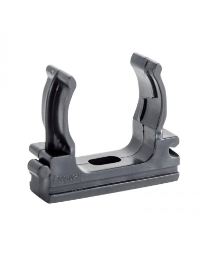 CF32G Держатель (клипса), без галогена, для труб D32мм, цвет чёрный (10шт) Экопласт (41732-10HF-BL) в Пятигорске Держатели, клипсы, скобы Pintop.ru