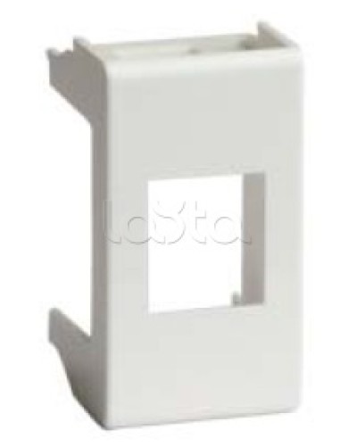 Адаптер для информационных разъемов REICHLE - DE-MASSARI, «Viva», 1 мод., белый DKC 45009 в Пятигорске Аксессуары для стоек и шкафов Pintop.ru