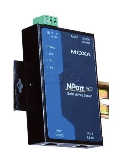 Сервер 2-портовый RS-232 в Ethernet Moxa NPort 5210 в Пятигорске Дополнительное оборудование для ОПС Pintop.ru