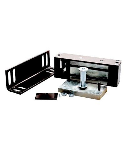 Замок электромагнитный Олевс М2-400 с уголком черный в Пятигорске Электромагнитные замки Pintop.ru