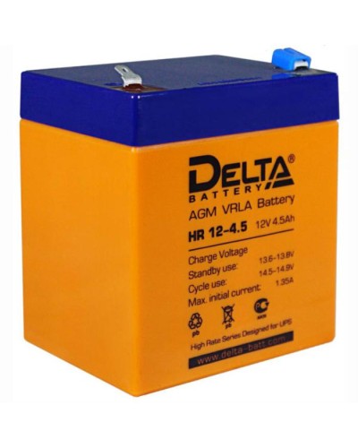 Аккумулятор свинцово-кислотный Delta HR 12-4,5 в Пятигорске Электротехническое оборудование Pintop.ru