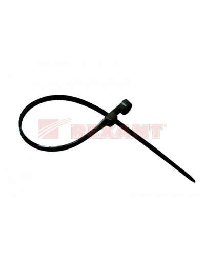 Хомут-стяжка нейлоновый под винт 3.6х150 мм чёрный (100шт/уп) REXANT 07-0155 в Пятигорске Стяжки-хомуты Pintop.ru