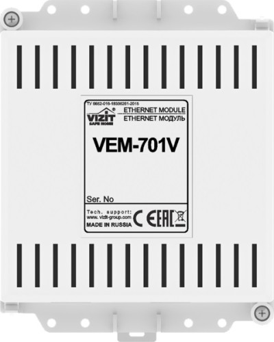 Ethernet модуль Vizit VEM-701V в Пятигорске Аксессуары для многоабонентных систем Pintop.ru