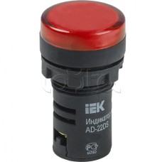 Лампа AD22DS(LED)матрица d22мм красный 24В AC/DC IEK (BLS10-ADDS-024-K04)